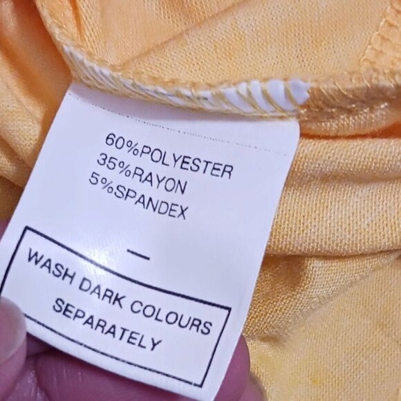 Sampeel Womens Sleeveless Yellow Twist Front Tank Top Size XXlarge - Picture 7 of 8